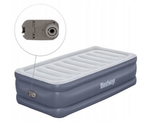 Матрац надувний Bestway 6713G з насосм 191 x 97 x 51 см, сірий