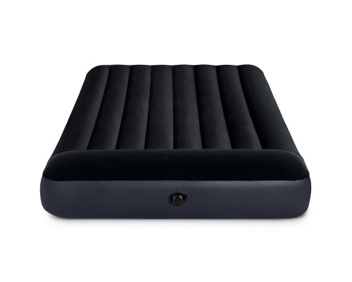 Матрац надувний Intex 64142 191x137x25 см чорний + насос Матрац надувний Intex 64142 191x137x25 см чорний + насос