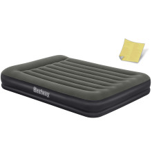 Матрац надувний Bestway 67699 203x152 см, чорно-сірий