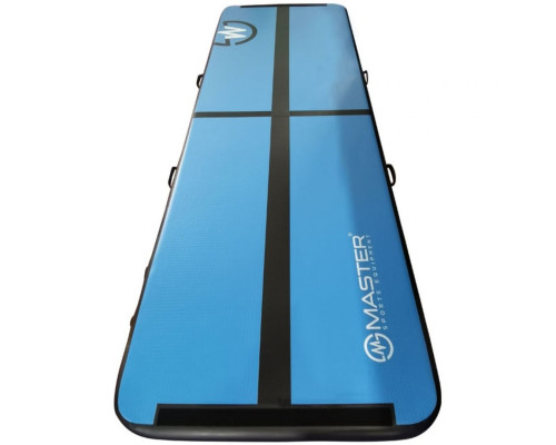 Мат гімнастичний надувний MASTER, 300 x 100 x 10 см, чорно-синій