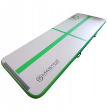 Мат гімнастичний надувний MASTER, 300 x 10 x 10 см, сіро-зелений