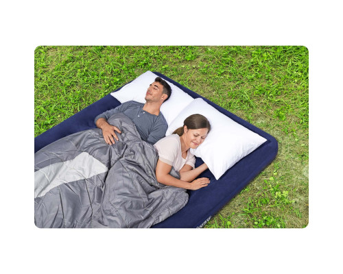 Матрац надувний Bestway 67003 з насосом 203x152 см, синій
