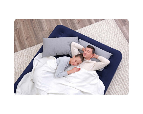 Матрац надувний Bestway 67003 з насосом 203x152 см, синій