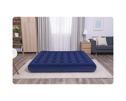 Матрац надувний Bestway 67004 з насосом 203 x 183 см, синій
