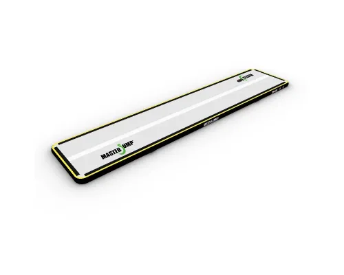 Мат гімнастичний надувний MASTER S-Pro, 600 x 100 x 10 см, сірий