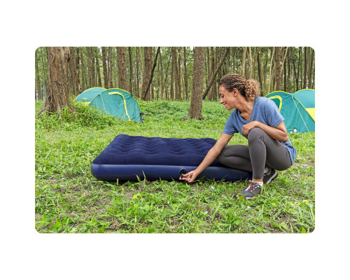 Матрац надувний з насосом Bestway 67002-62002 191 х 137 х 22 см, синій