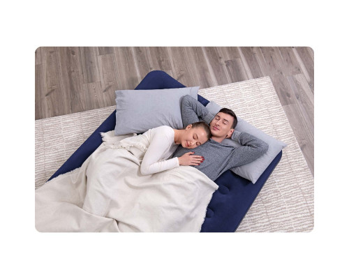 Матрац надувний з насосом Bestway 67002-62002 191 х 137 х 22 см, синій