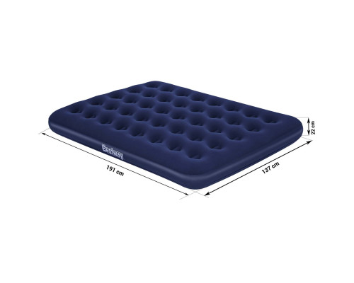 Матрац надувний з насосом Bestway 67002-62002 191 х 137 х 22 см, синій