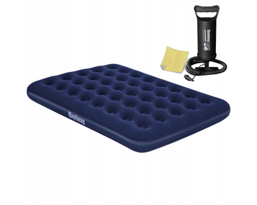 Матрац надувний з насосом Bestway 67002-62002 191 х 137 х 22 см, синій