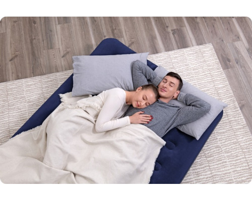 Матрац надувний з насосом Bestway 67002-62002 191 х 137 х 22 см, синій