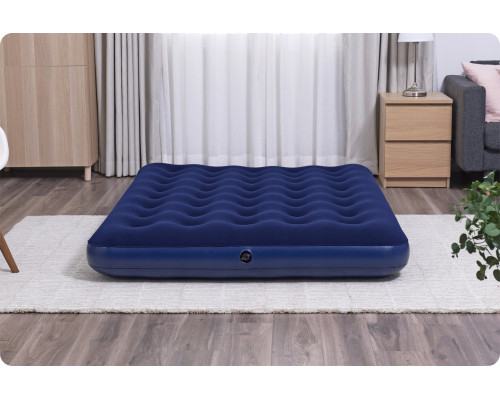 Матрац надувний з насосом Bestway 67002-62002 191 х 137 х 22 см, синій