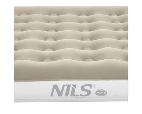 Матрац надувний двомісний NILS CAMP NC2803 203 х 152 х 22 см, бежевий