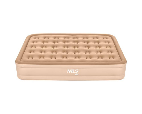 Матрац надувний двомісний NILS CAMP NC2808 з електронасосом 200 х 145 х 35, бежевий