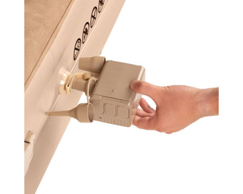 Матрац надувний двомісний NILS CAMP NC2808 з електронасосом 200 х 145 х 35, бежевий