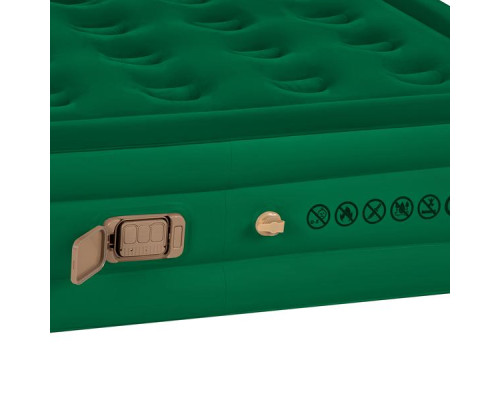 Матрац надувний двомісний NILS CAMP NC2808 з електронасосом 200 х 145 х 35, зелений