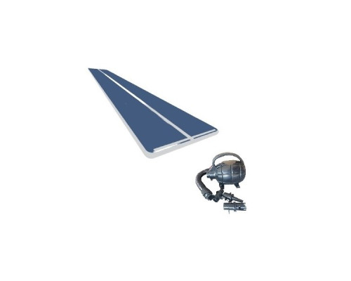 Мат гімнастичний надувний MASTER Airtrack S-Pro, 1400 х 200 x 10 см, синій