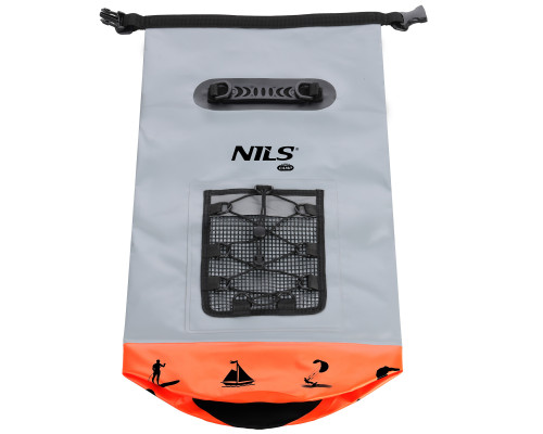 Герморюкзак NILS CAMP NC17108 25 л, сіро-помаранчевий