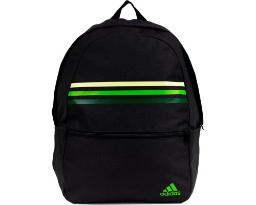 Шкільний міський спортивний рюкзак Adidas Classic Horizontal 3-Stripes чорно-зелений HY0743 Шкільний міський спортивний рюкзак Adidas Classic Horizontal 3-Stripes чорно-зелений HY0743