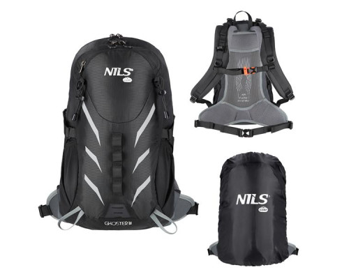 Рюкзак туристичний NC1942 BLACK GHOSTER 20L NILS CAMP Рюкзак туристичний NC1942 BLACK GHOSTER 20L NILS CAMP