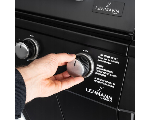 Газовий гриль Lehmann Ohio 9.3 kW 32.5 см x 61 см Газовий гриль Lehmann Ohio 9.3 kW 32.5 см x 61 см