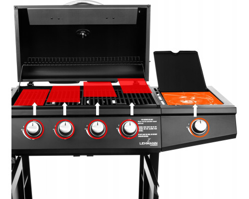 Газовий гриль Lehmann Ohio 9.3 kW 32.5 см x 61 см Газовий гриль Lehmann Ohio 9.3 kW 32.5 см x 61 см