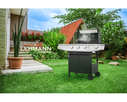 Газовий садовий гриль Lehmann Texas 2 кВт 33,5 см x 53 см Газовий садовий гриль Lehmann Texas 2 кВт 33,5 см x 53 см