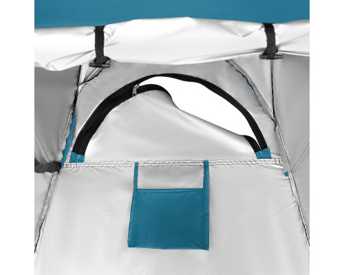 Намет санітарний NILS CAMP NC1706, 120 х 120 х 190 см, синьо-зелений