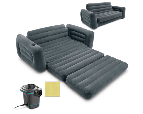 Диван надувний 2в1 Intex 66552+66640 Velvet + насос Диван надувний 2в1 Intex 66552+66640 Velvet + насос