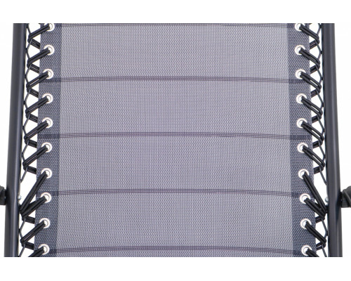 Шезлонг Ramiz Stripes 168 х 52 х 45 см - сірий