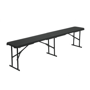 Лавка розкладна NILS CAMP NC3404, 183 х 28 х 43 см, чорна