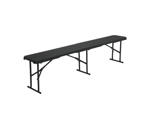 Лавка розкладна NILS CAMP NC3404, 183 х 28 х 43 см, чорна