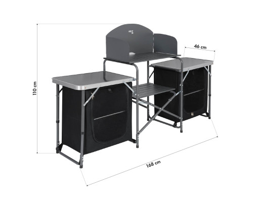 Шафа кемпінгова з вітрозахистом NILS CAMP NC3042