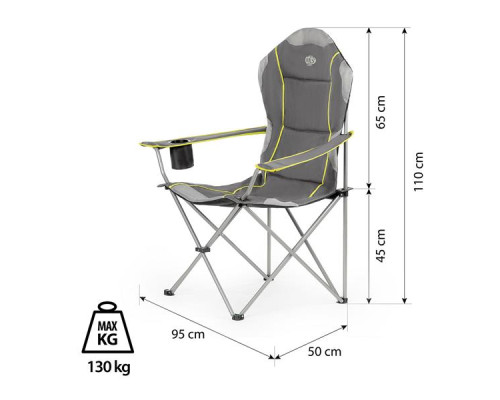 NC3080 GREY-LIME CAMPING CHAIR NILS CAMP NC3080 GREY-LIME CAMPING CHAIR NILS CAMP