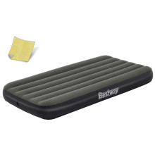 Матрац надувний Bestway 6713L 188x99 см, чорно-сірий