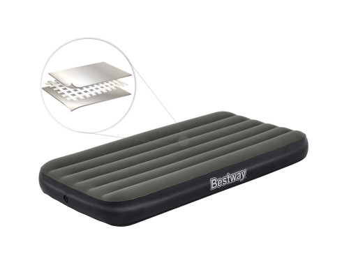 Матрац надувний Bestway 6713L 188x99 см, чорно-сірий