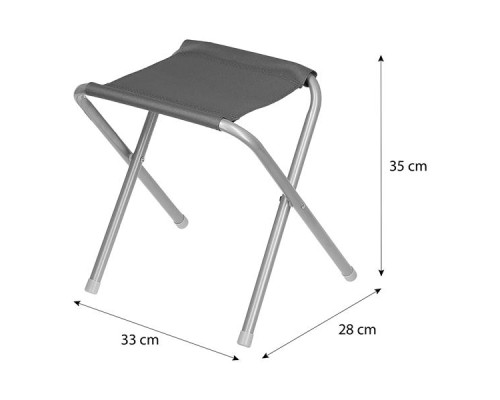 Стіл розкладний NILS CAMP NC1633 з 4 стільцями, темно-сірий