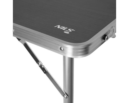 Стіл розкладний NILS CAMP NC1633 з 4 стільцями, темно-сірий