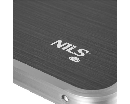 Стіл розкладний NILS CAMP NC1633 з 4 стільцями, темно-сірий