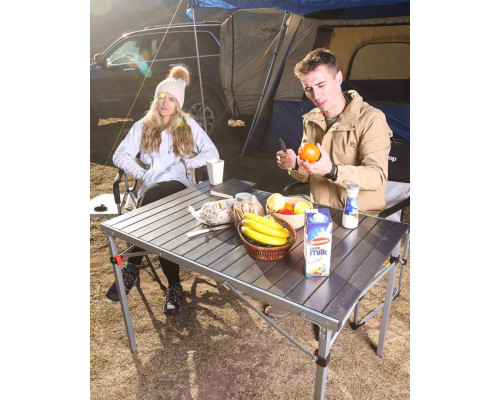 Стіл кемпінговий розкладний KING CAMP для 4-6 осіб 100 x 70 см - чорний