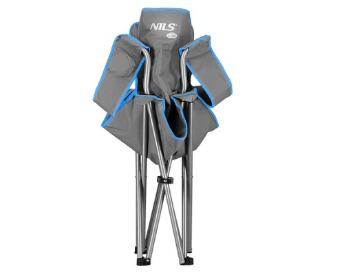 Крісло для кемпінгу NILS CAMP NC3079, сіро-блакитне Крісло для кемпінгу NILS CAMP NC3079, сіро-блакитне
