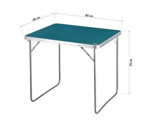 Стіл кемпінговий NILS CAMP NC3401 80 x 60 x 70 см, блакитний