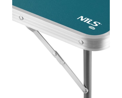Стіл кемпінговий NILS CAMP NC3401 80 x 60 x 70 см, блакитний