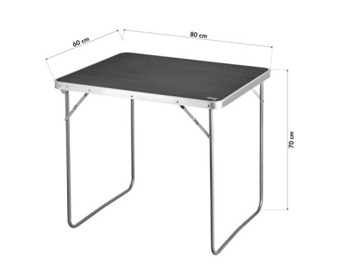 Стіл кемпінговий NILS CAMP NC3401 80 x 60 x 70 см, темно-сірий