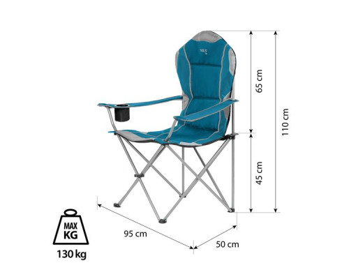 Крісло для кемпінгу NILS CAMP NC3080, синє