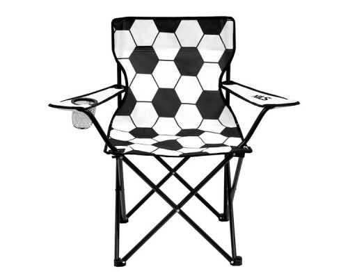 Крісло для кемпінгу NILS CAMP NC3303, чорно-біле