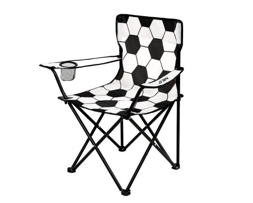 Крісло для кемпінгу NILS CAMP NC3303, чорно-біле
