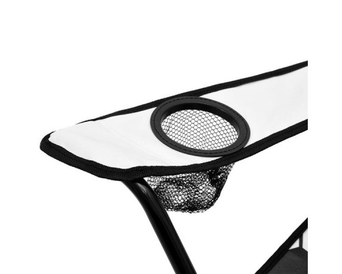 Крісло для кемпінгу NILS CAMP NC3303, чорно-біле