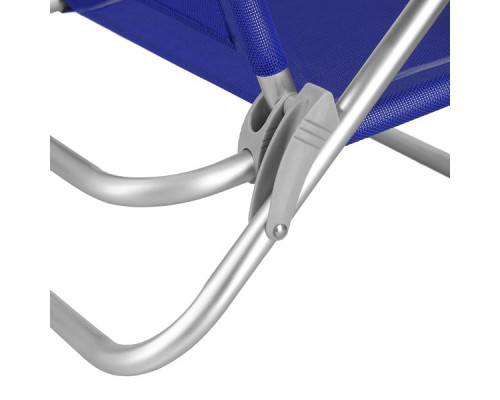 Крісло для кемпінгу 2в1 NILS CAMP NC3502, синьо-сіре