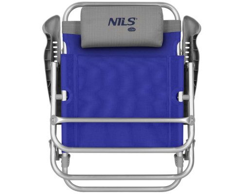Крісло для кемпінгу 2в1 NILS CAMP NC3502, синьо-сіре