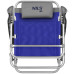 Крісло для кемпінгу 2в1 NILS CAMP NC3502, синьо-сіре